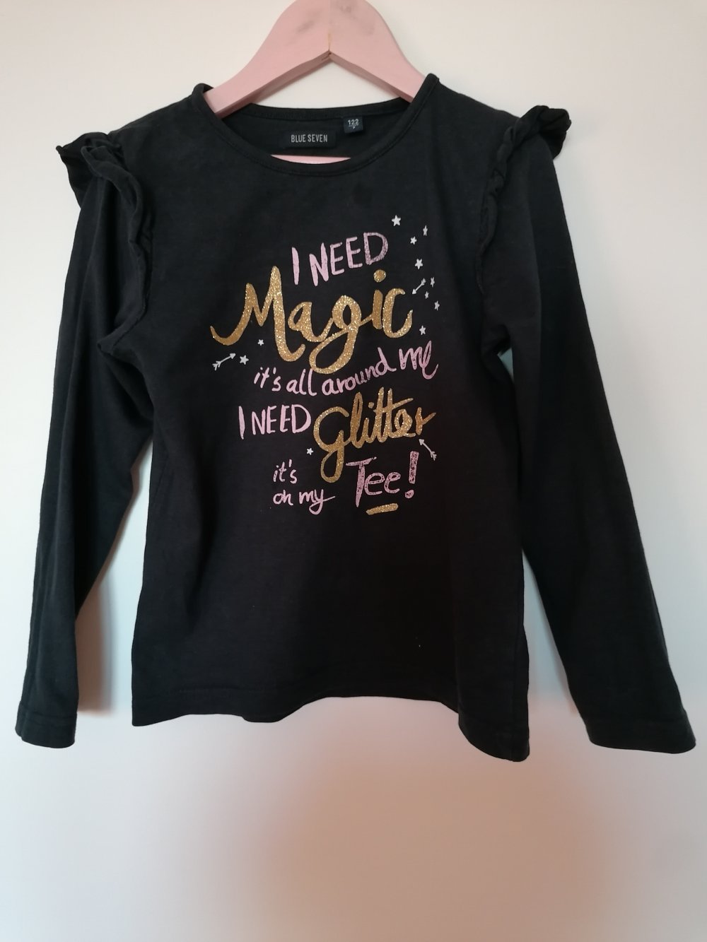 Blue Seven: zauberhaftes Langarmshirt Gr. 122 