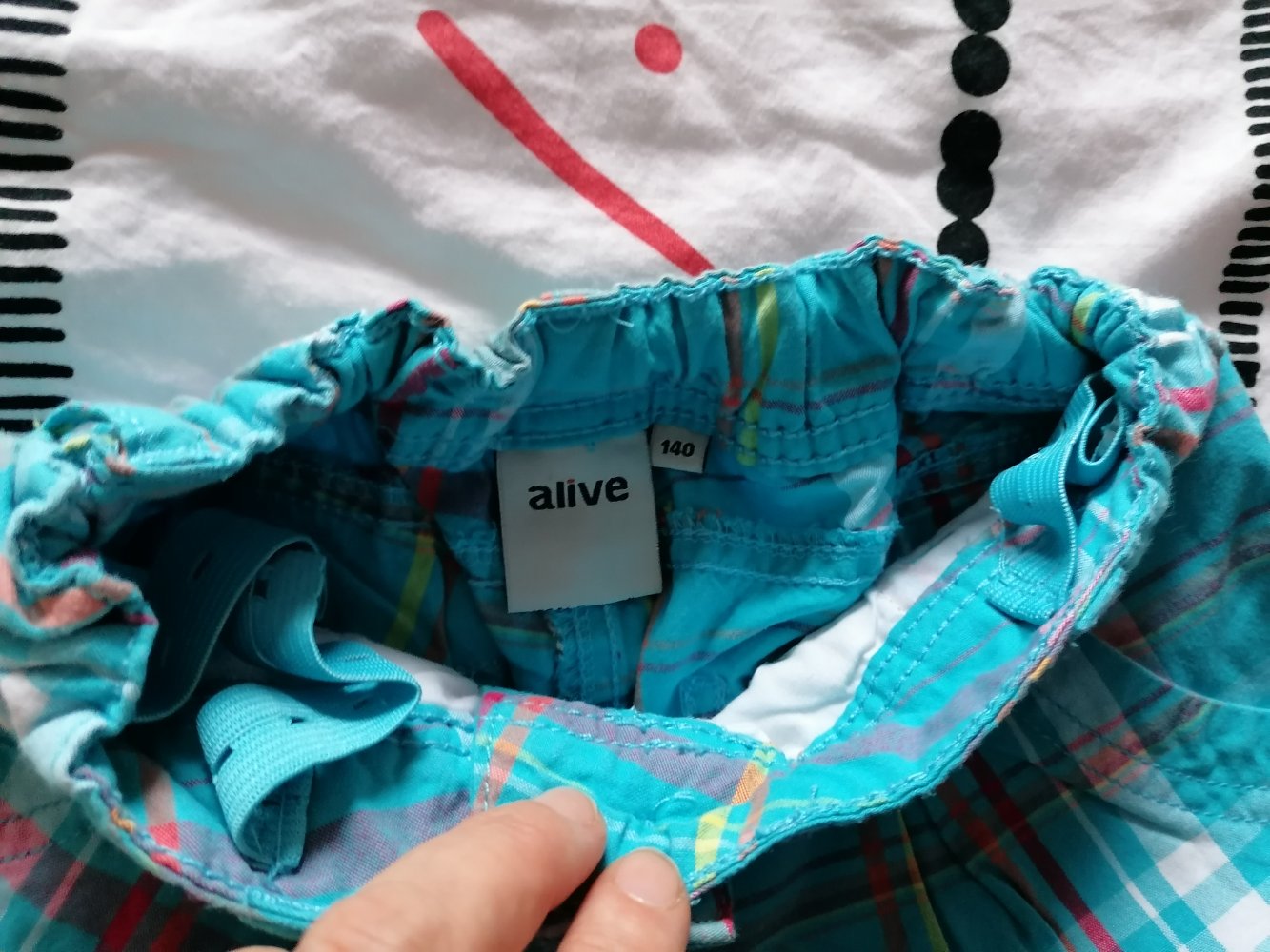 bunt karierte Short Gr. 140