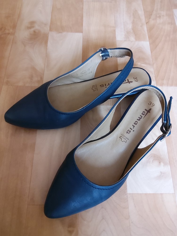 Slingbacks Blau