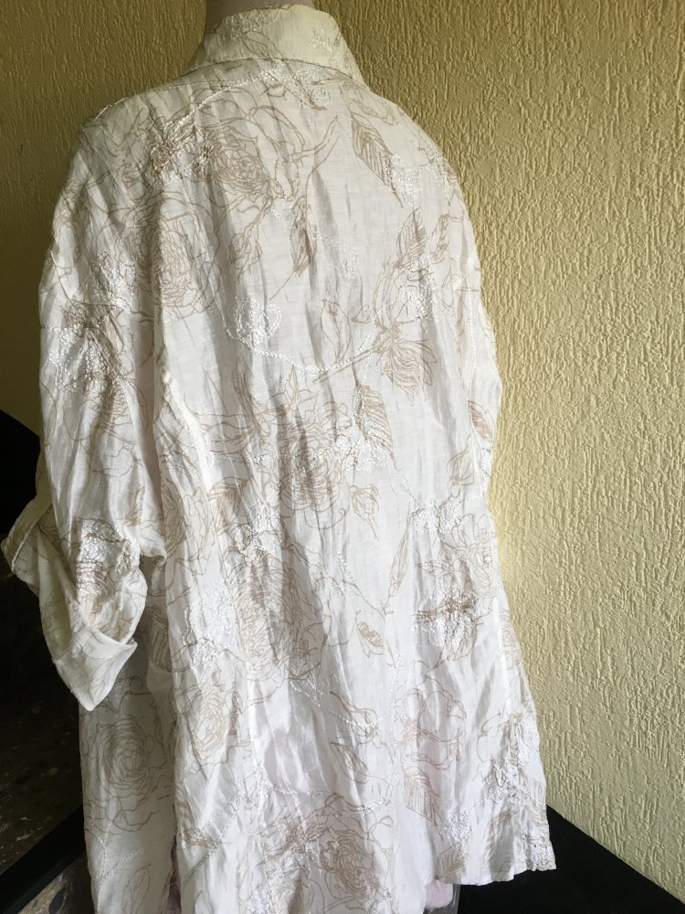  Leinenbluse mit 3/4-Arm zum Krempeln von Samoon