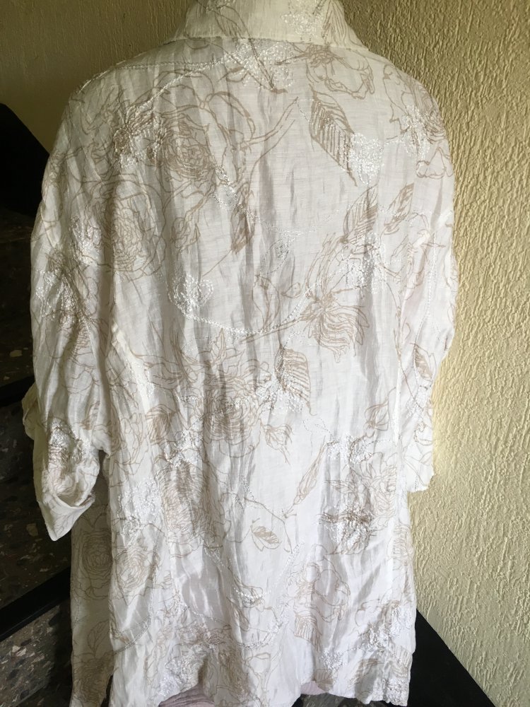 Leinenbluse mit 3/4-Arm zum Krempeln von Samoon