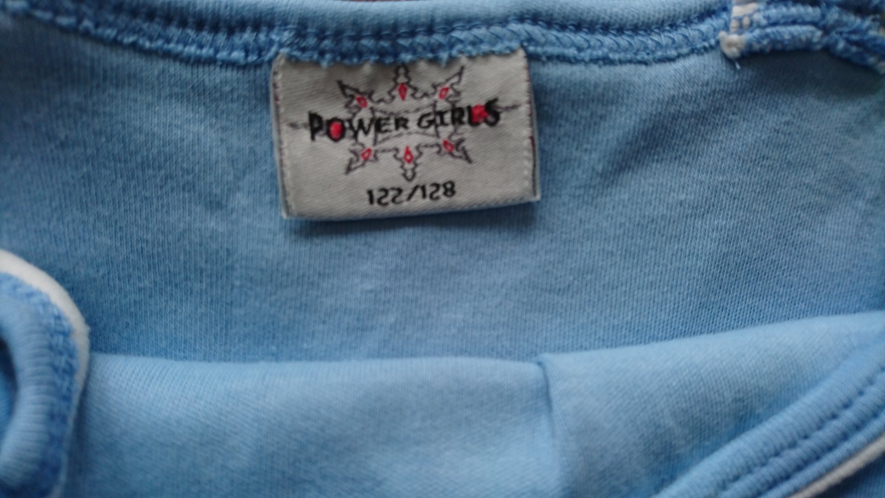 blaues Sommerkleid, Power Girls, Gr. 122 / 128