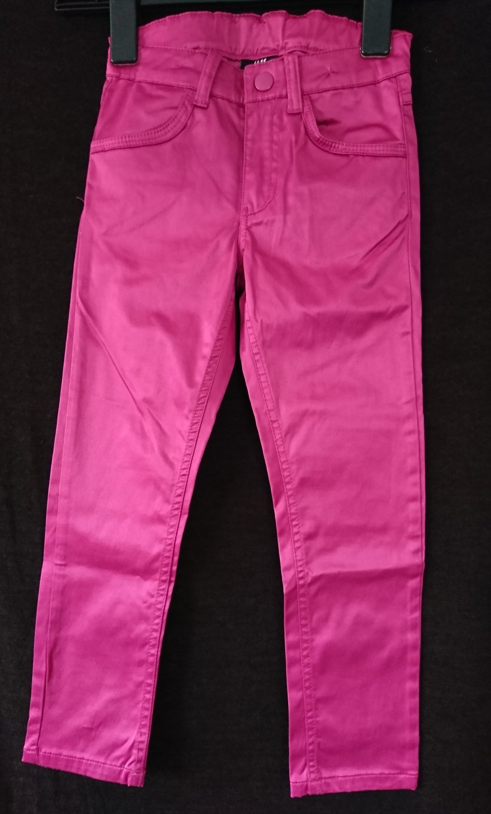 edle pinke Hose, H&M, Glanzsatin