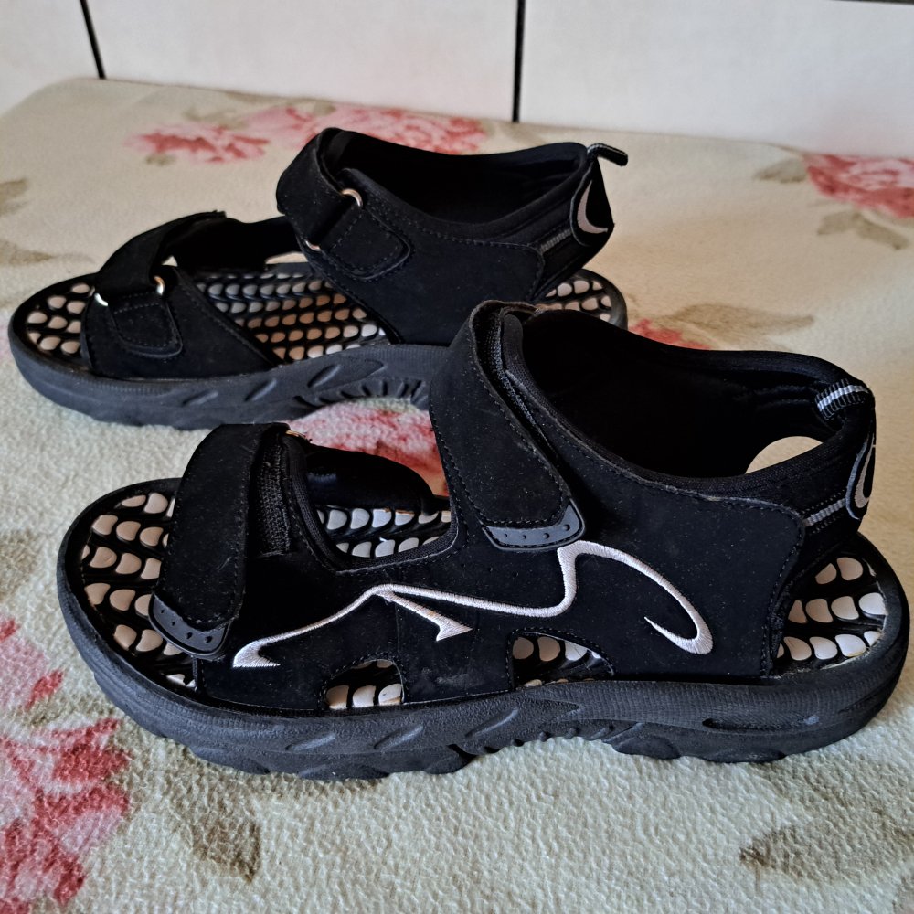leichte Trekkingsandalen Herren schwarz Gr. 45 * kaum getragen