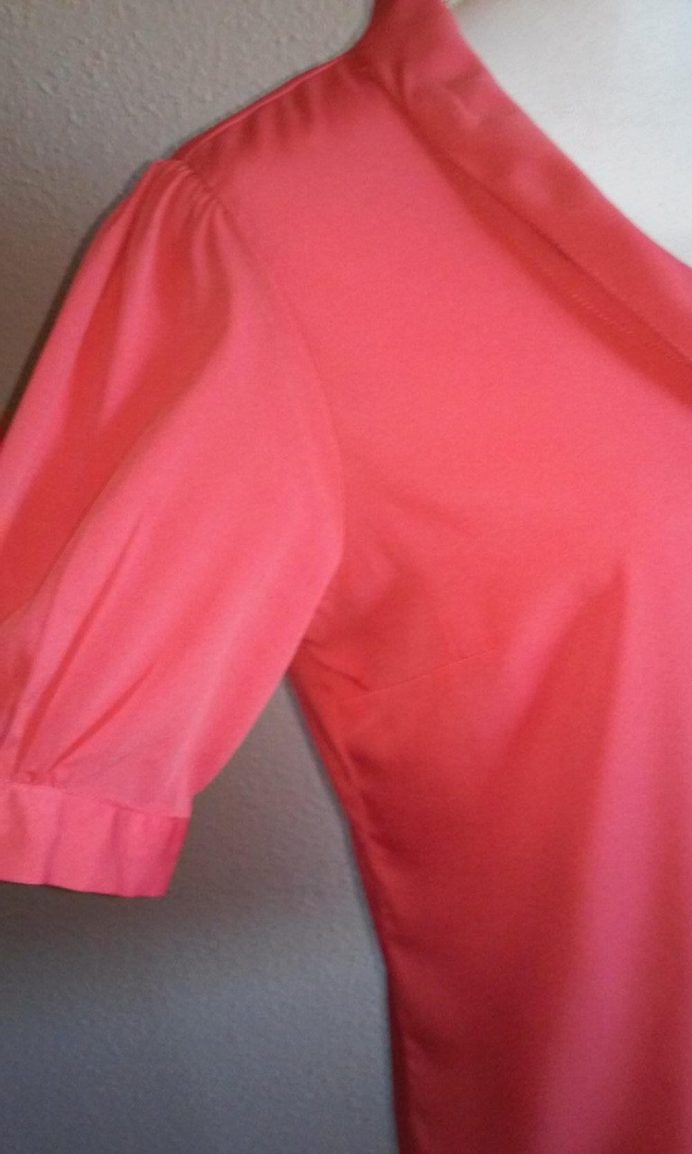 Bluse Reverskragen/Schleife elegant/sportlich Business korallfarben