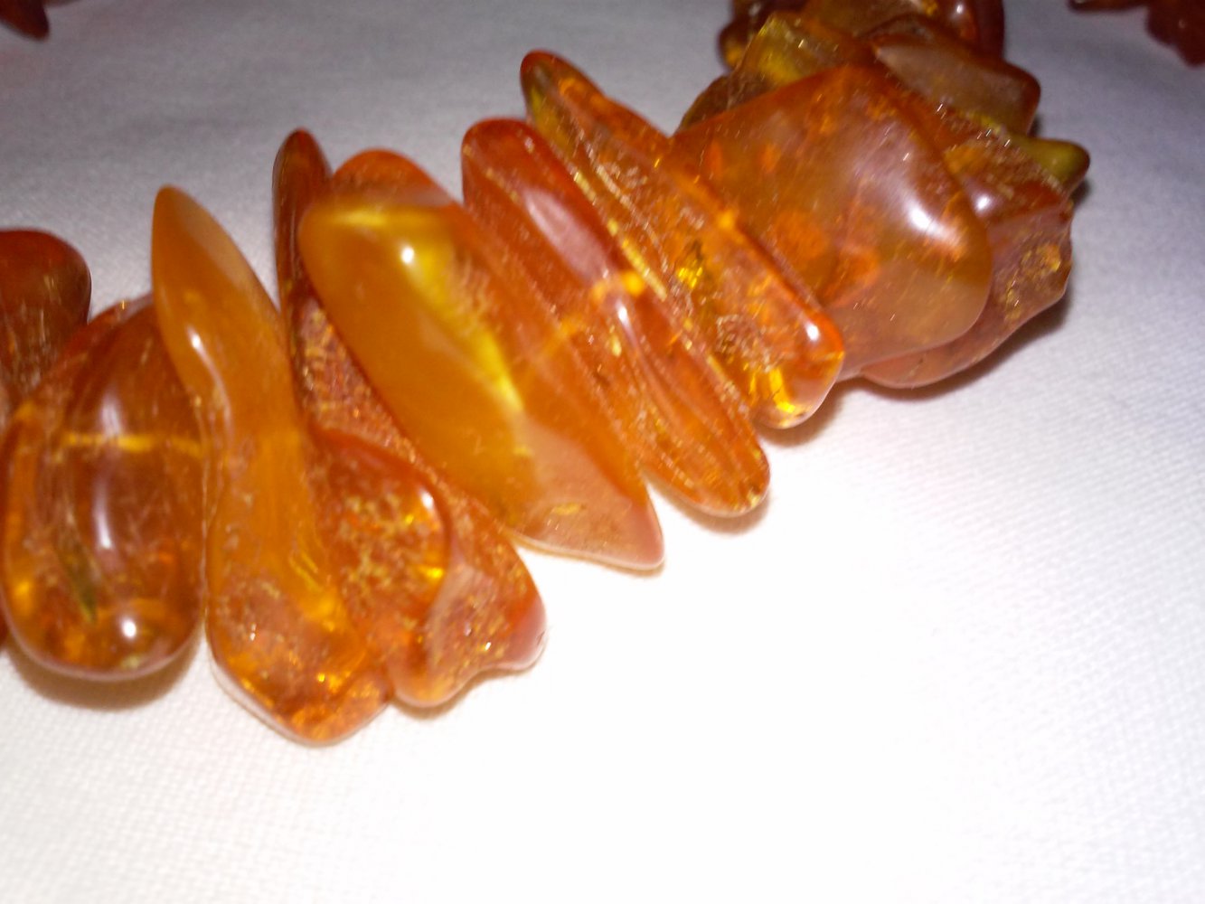 Bernstein Bernsteinkette Kette baltisch Edelstein Natur cognac