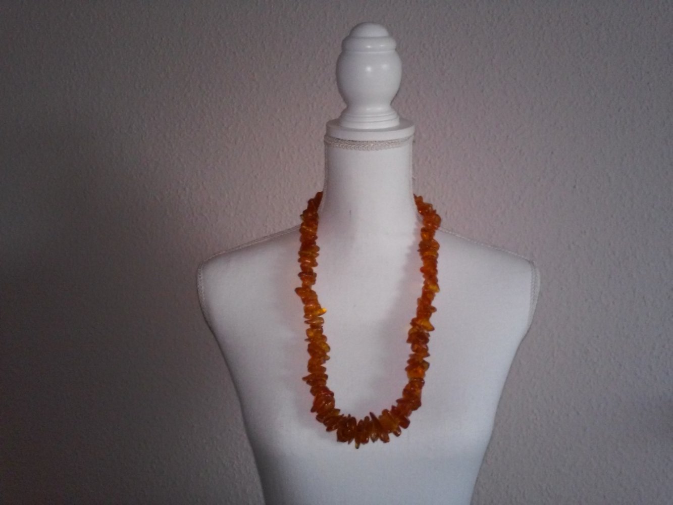 Bernstein Bernsteinkette Kette baltisch Edelstein Natur cognac