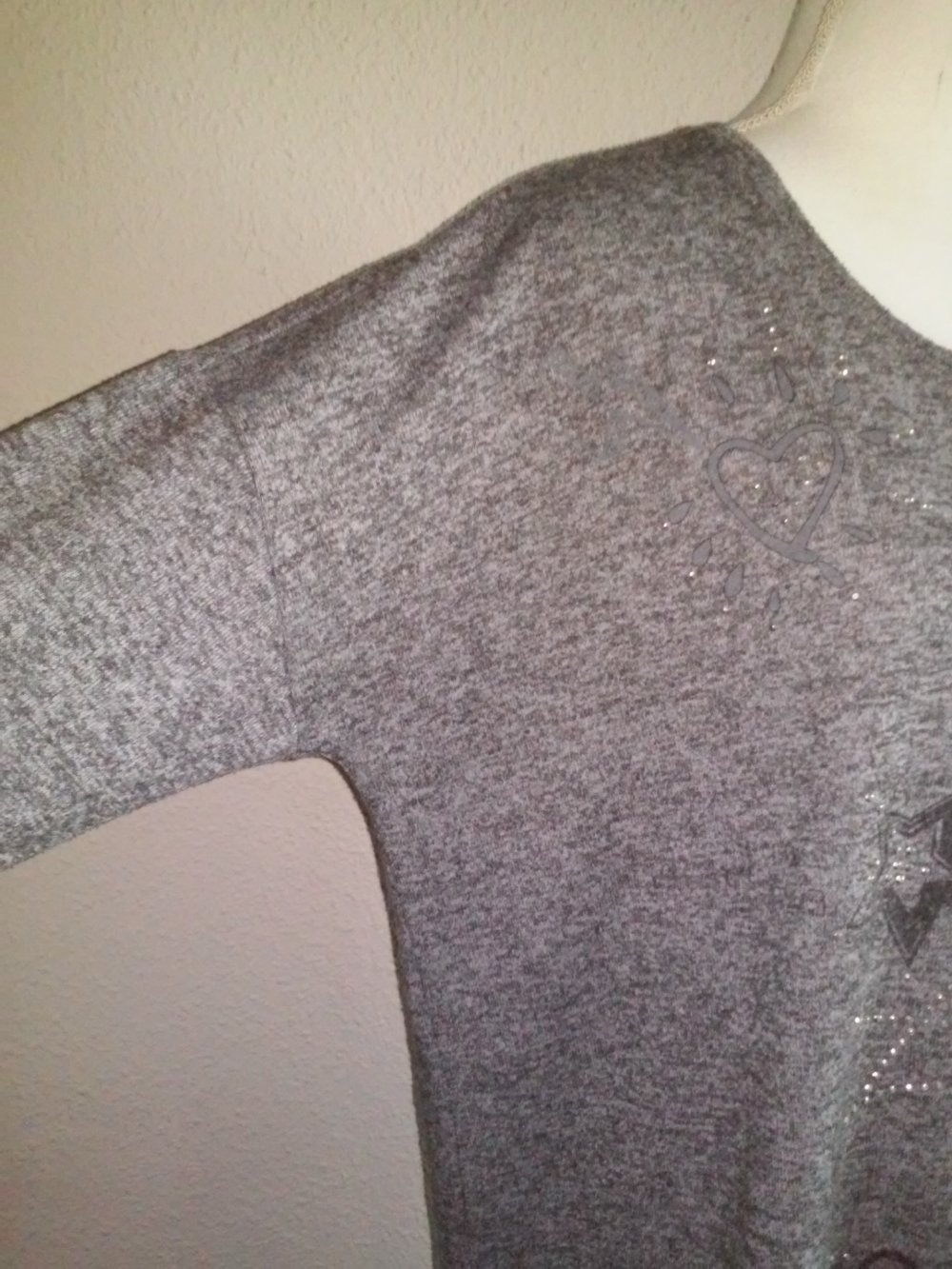 Shirt Pulli Pullover Tunika (Glitzer) weiter Schnitt