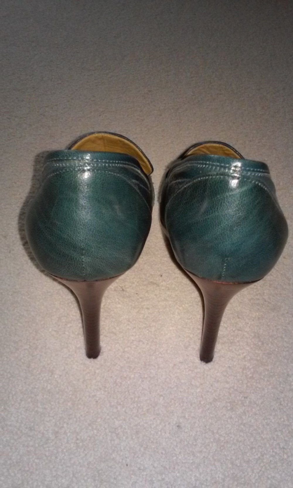 Nine West  Pumps exquisit High Heels Stilettos Plateau Lederschuhe 8,5W