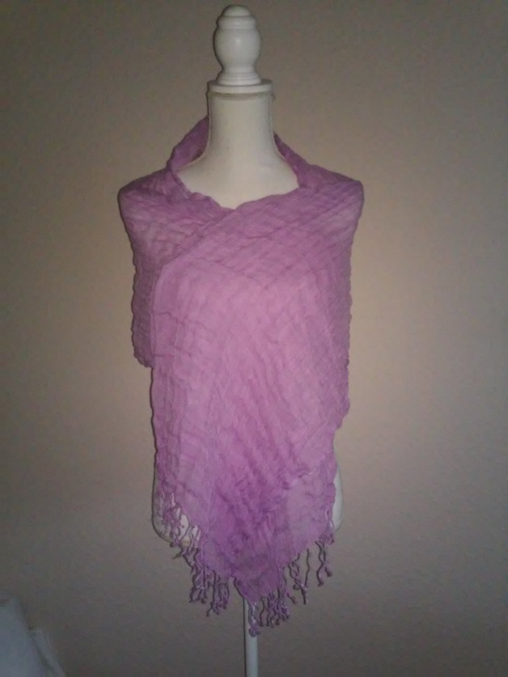 Schultertuch Schal Scarf Stola - Fransen 