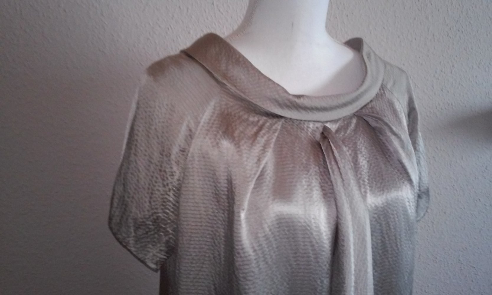 Paul & Joe Sister Swing- Cocktail- Party- Kleid Blusenkleid Casual Kleid mit Pocket in Taupe