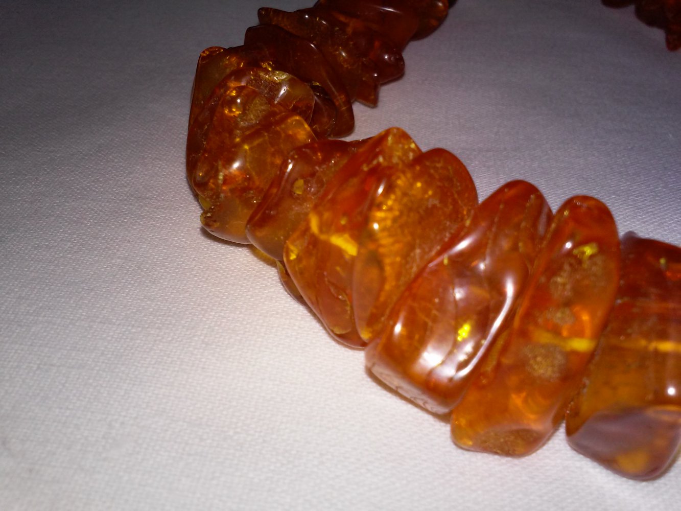 Bernstein Bernsteinkette Kette baltisch Edelstein Natur cognac