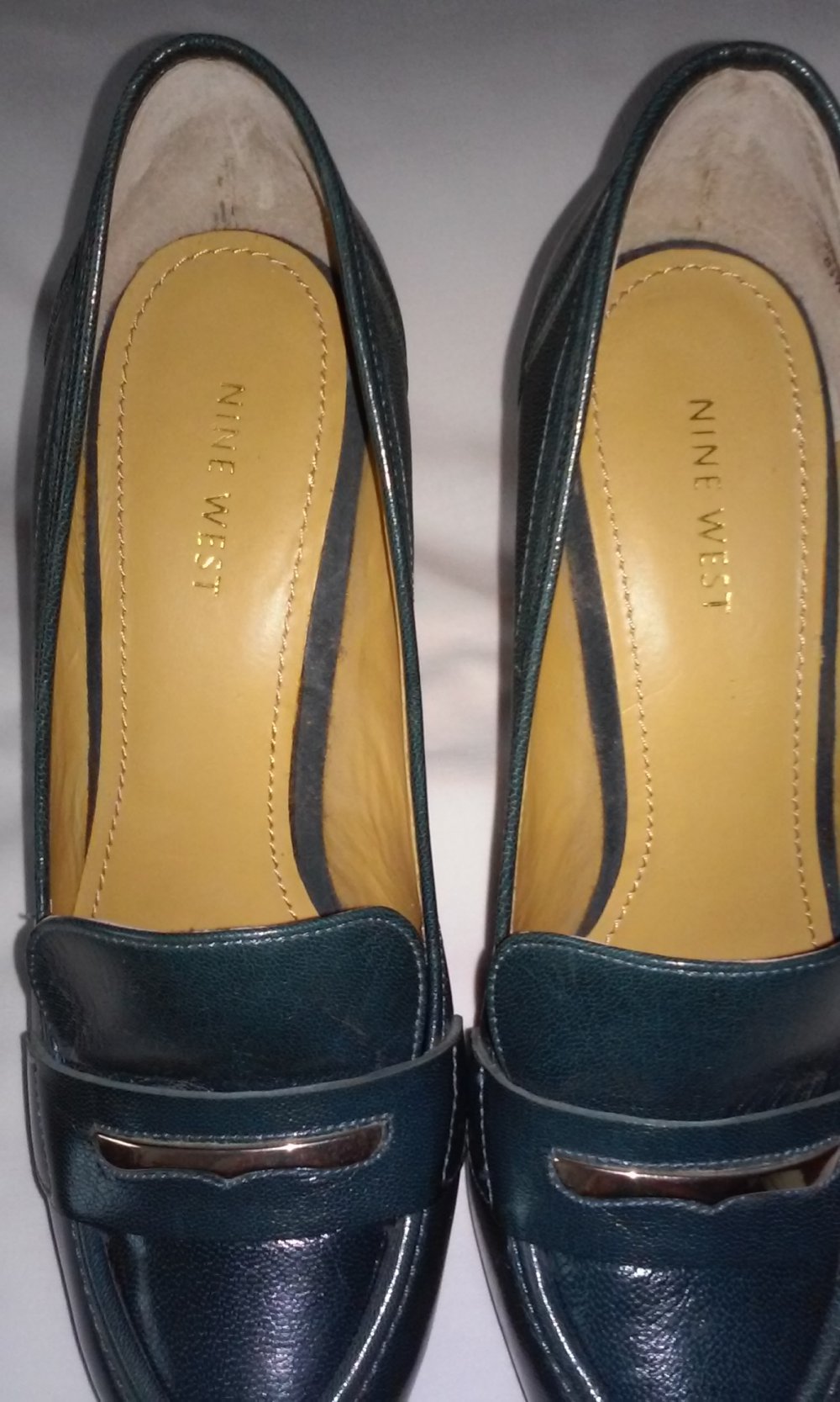 Nine West  Pumps exquisit High Heels Stilettos Plateau Lederschuhe 8,5W