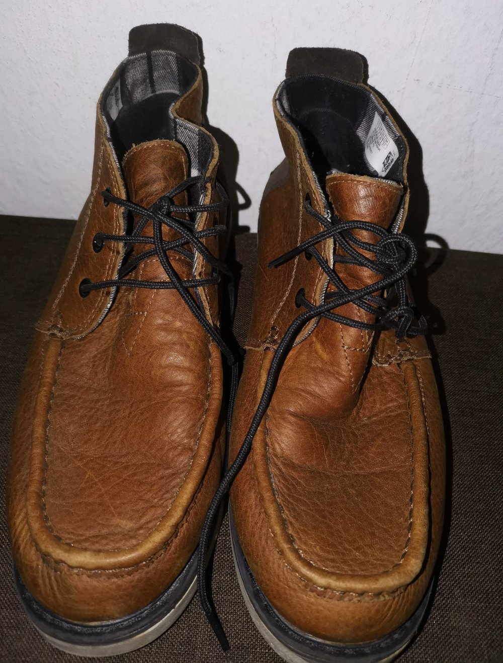 Toms Leder Schnür Boots