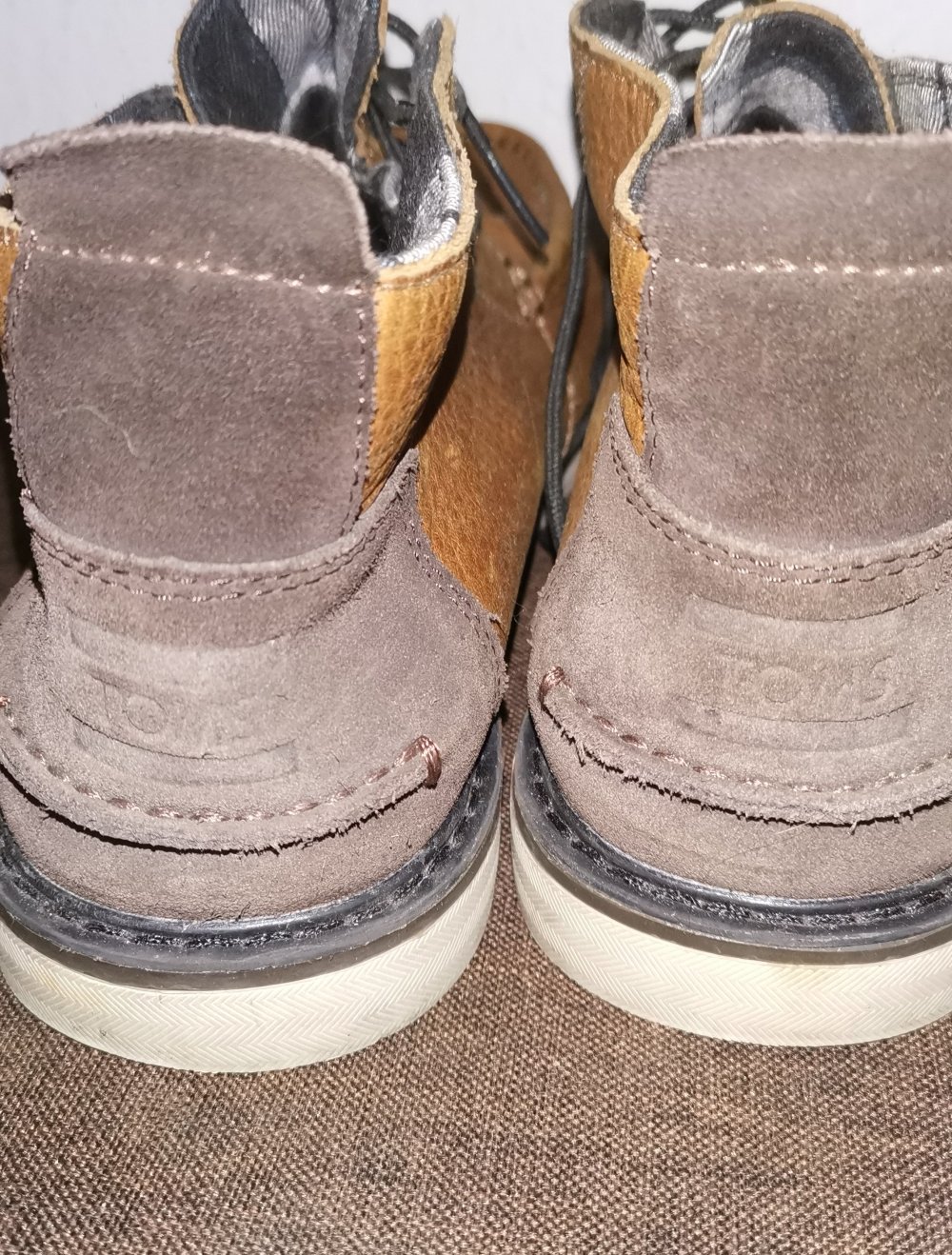 Toms Leder Schnür Boots