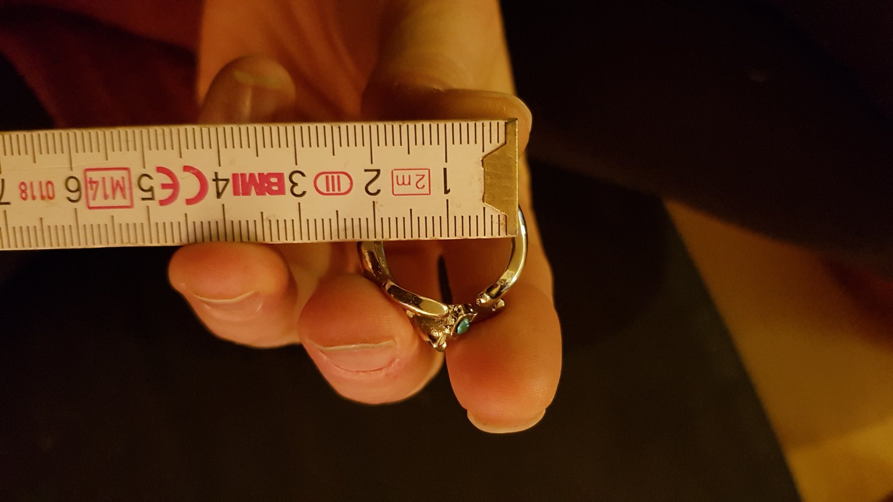 Katzen Ring Türkis Blaue Augen