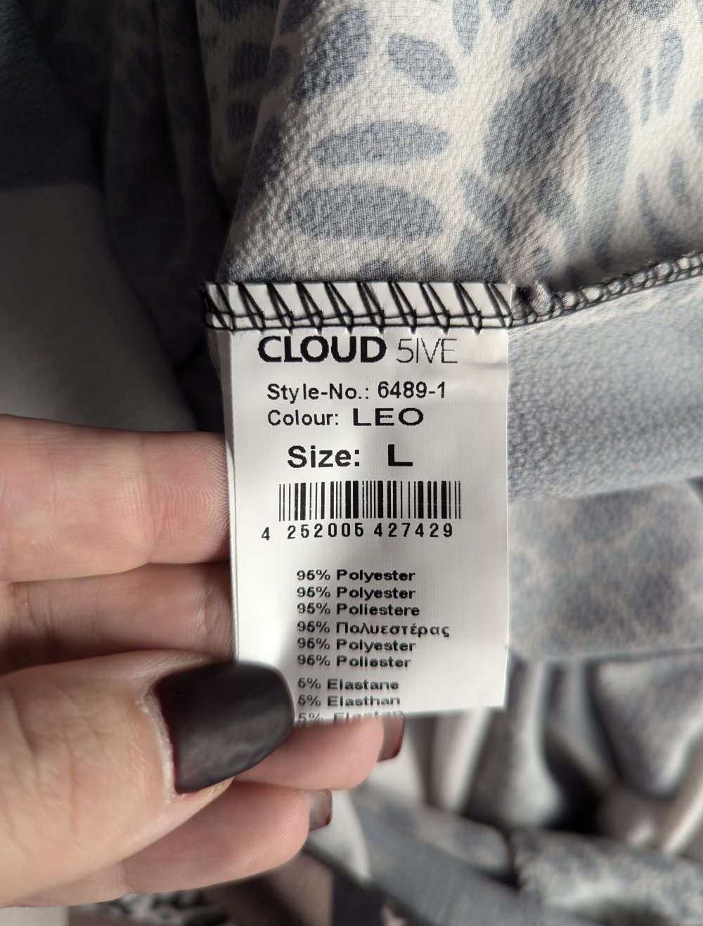 Sommerkleid Leopardenmuster Cloud 5ive Größe L