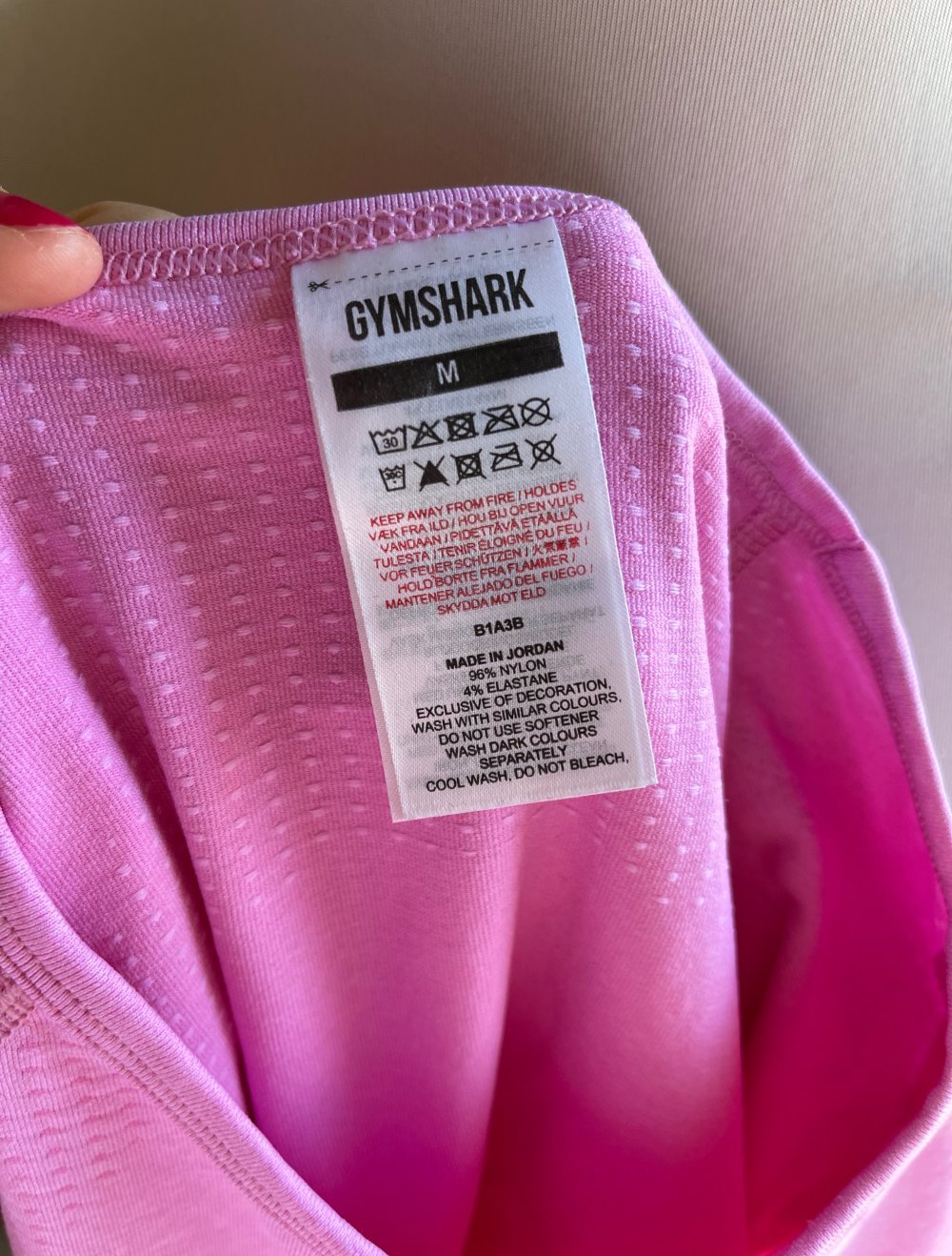 Gymshark long sleeve vital seamless 2.0 pink sorbet marl