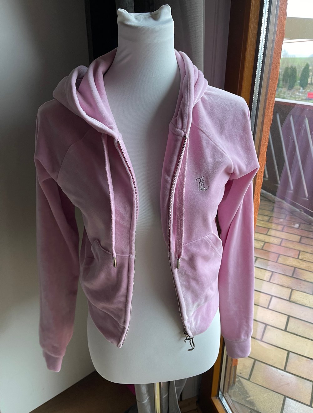 Juicy Couture zip Hoodie velours lilac