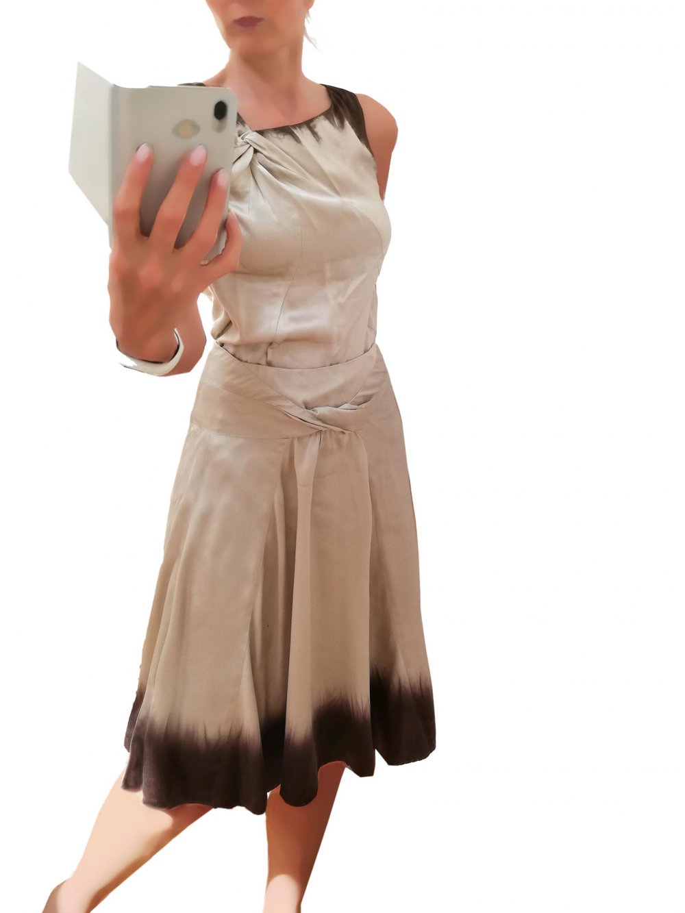 Seiden-Kleid 2-teilig (Rock und Top)