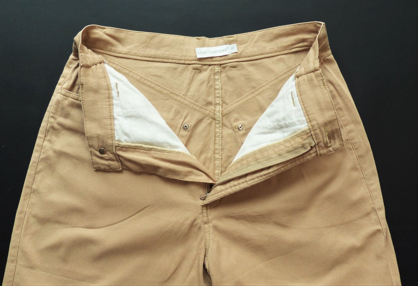 Damen Jeans Hose Jeanshose von Lisa Champione Gr. 40 / M / W30 beige sehr guter Zustand