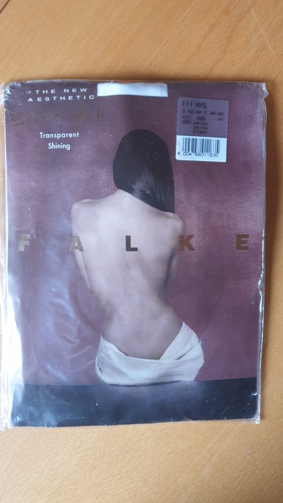 weiße Seidenstrumpfhose von Falke GR M/L NEU