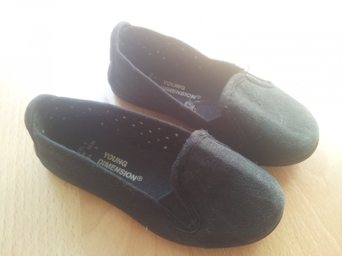  Ballerinas schwarz Gr. 25/26
