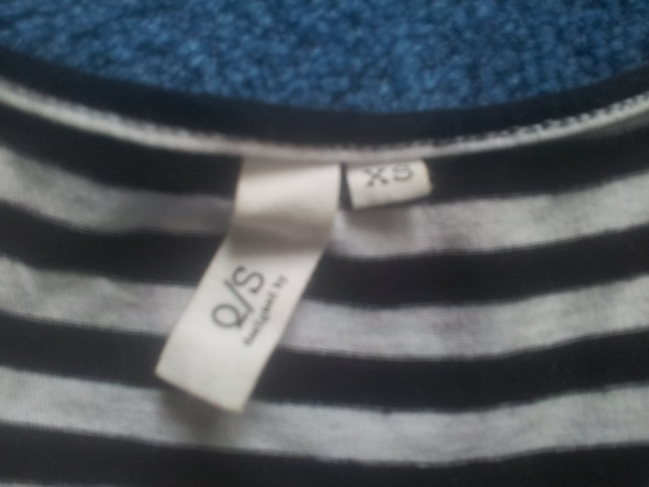 Kleid schwarz weiß Streifen Q/S S.Oliver Gr. XS