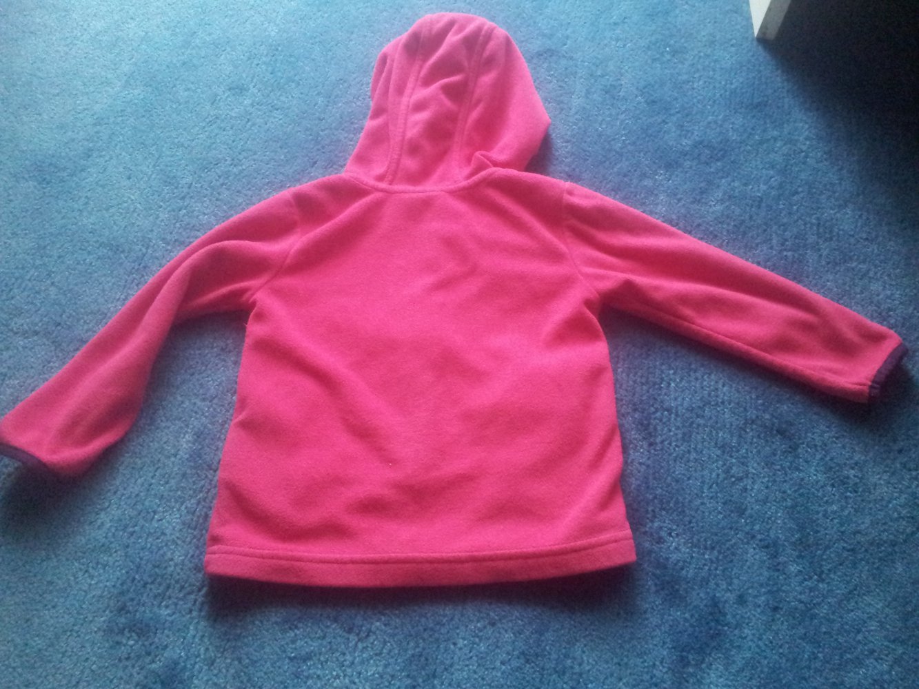 Kaputzenjacke Fleecejacke pink rosa lila Katze Gr. 98/104