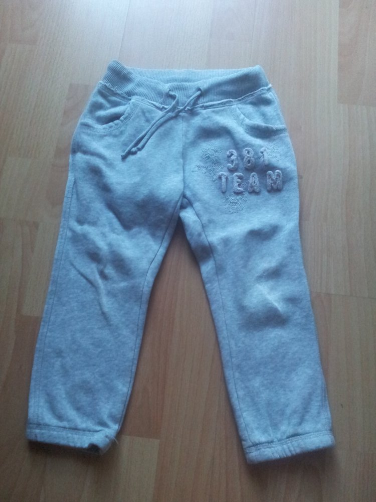 Joggingjose H&M L.O.G.G. grau Gr. 98 