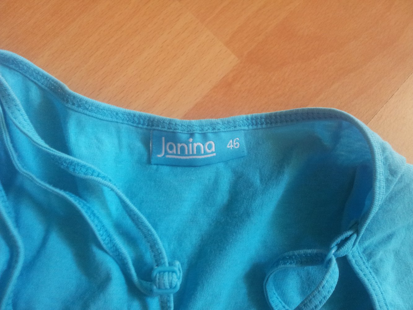  Kleid türkis Gr. 46 100% Baumwolle