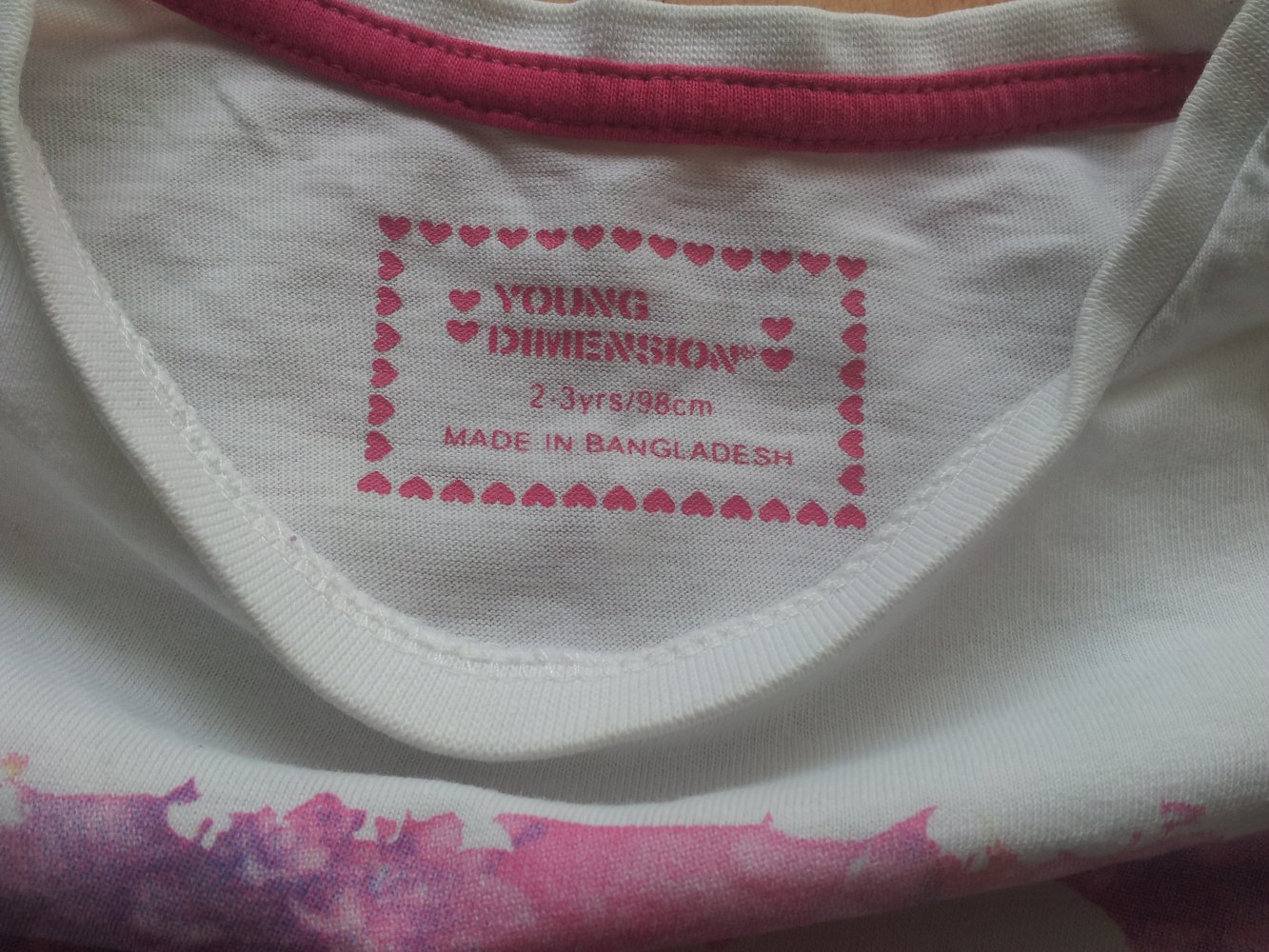 Shirt weiß pink rosa lia I love LA Gr. 98