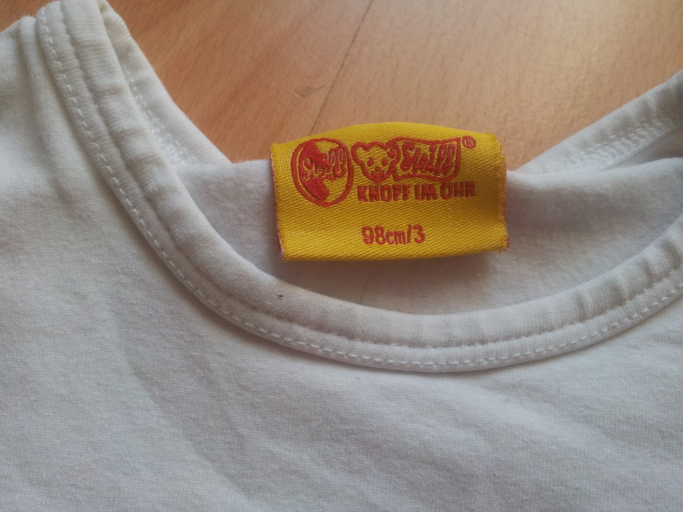  Pullover weiß Steiff Gr. 98