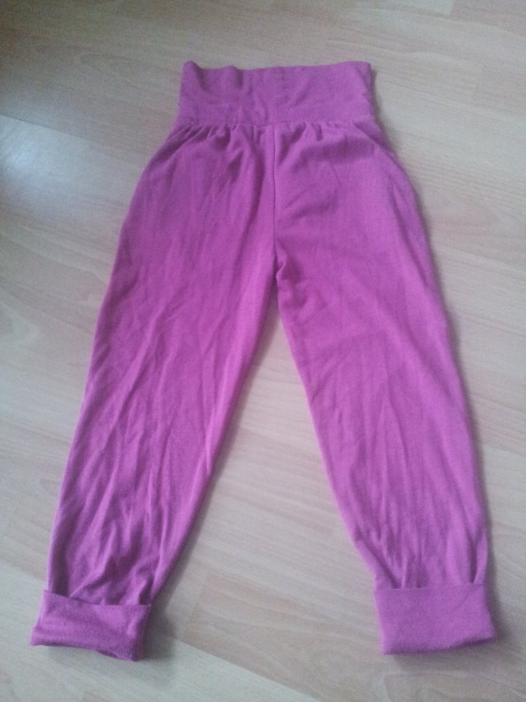 Haushose dünne Hose pink magenta Gr. 86/92