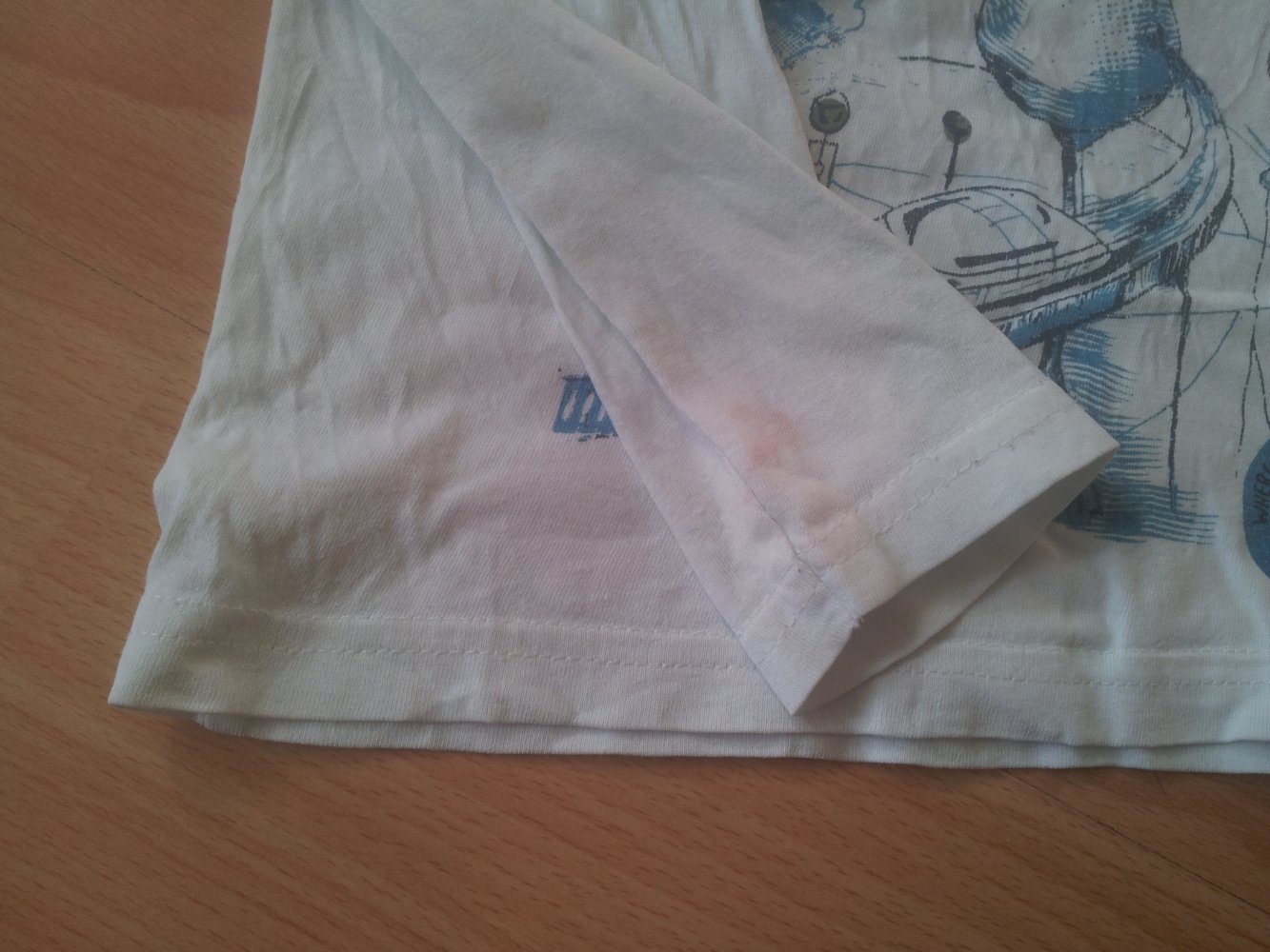 Pullover weiß türkis Future Space City Gr. 98/104