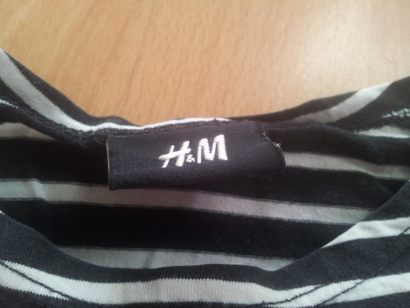  Pullover H&M schwarz weiß Streifen Gr. 98