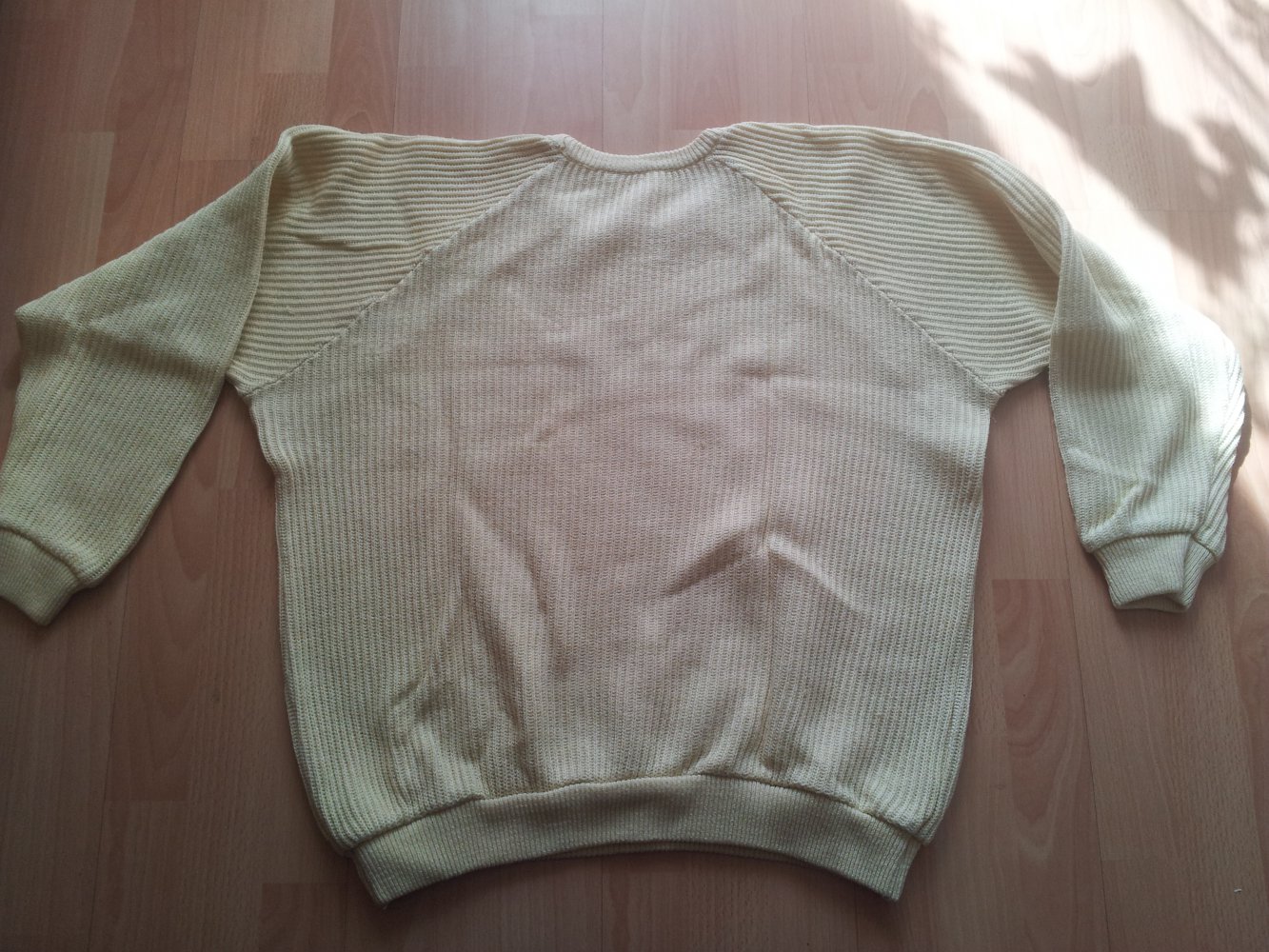  Strick Pullover vanille blassgelb Gr. 50