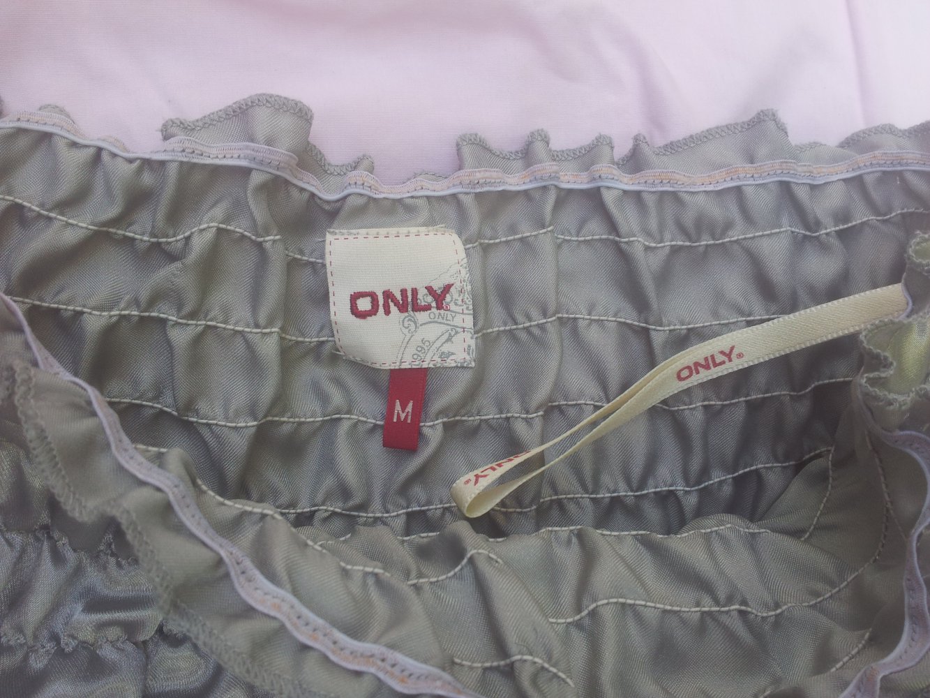  Jumpsuit Only Gr. M silber galaktisch Satin Bondeau