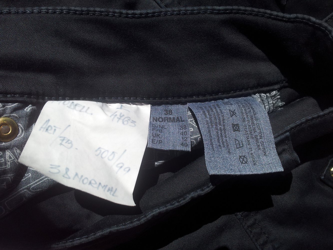 Hose 7/8 schwarz Zerres Stiefelhose Gr. 38