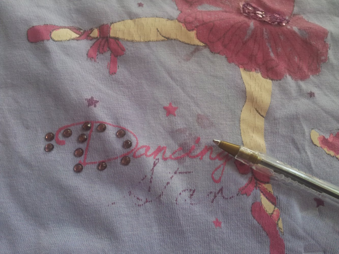 Pullover mit Tütü lila rosa Ballerina Tänzerin Gr. 98