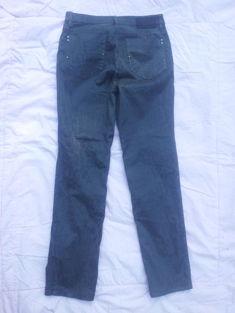 Hose Zerres grau anthrazid Schlangenmuster Gr. 38 