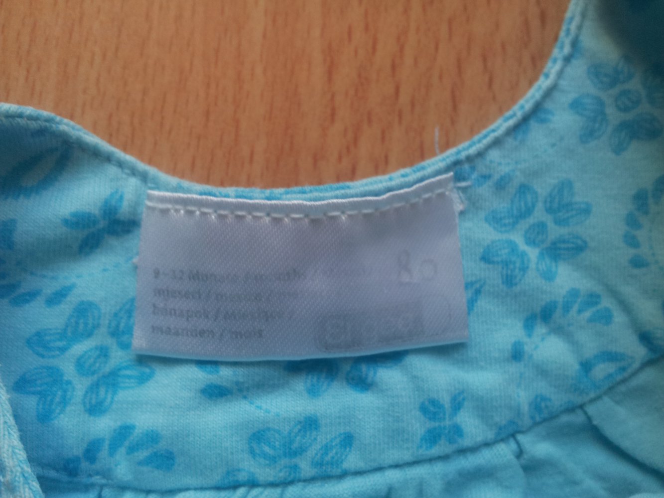 2x Kleid türkis Blumen gelb Gr. 80 Zwillinge