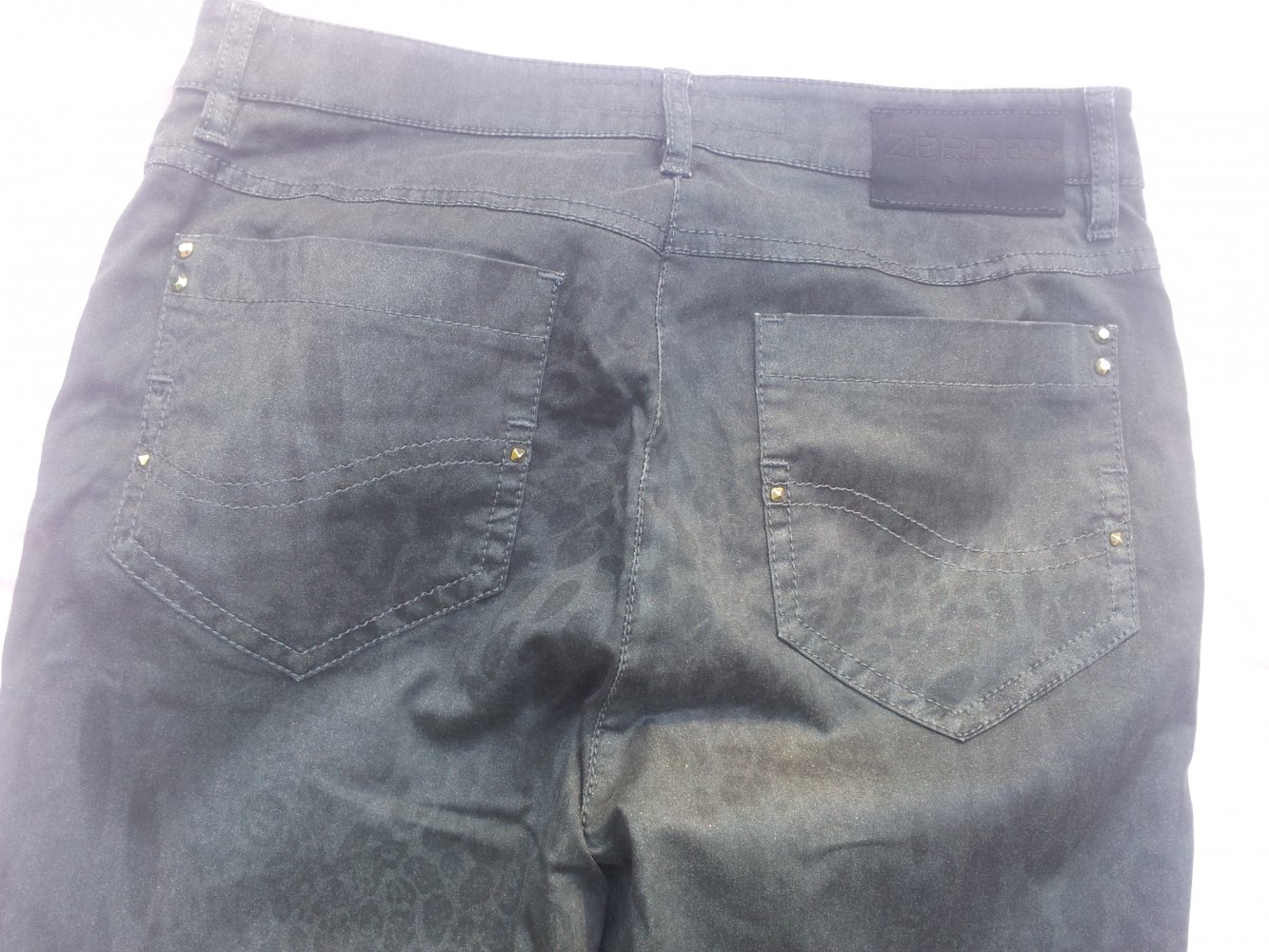 Hose Zerres grau anthrazid Schlangenmuster Gr. 38 