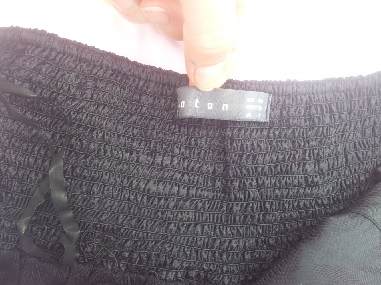  Neckholder Kleid Koton Gr. 40 Satin Streifen Blumen Muschelketen