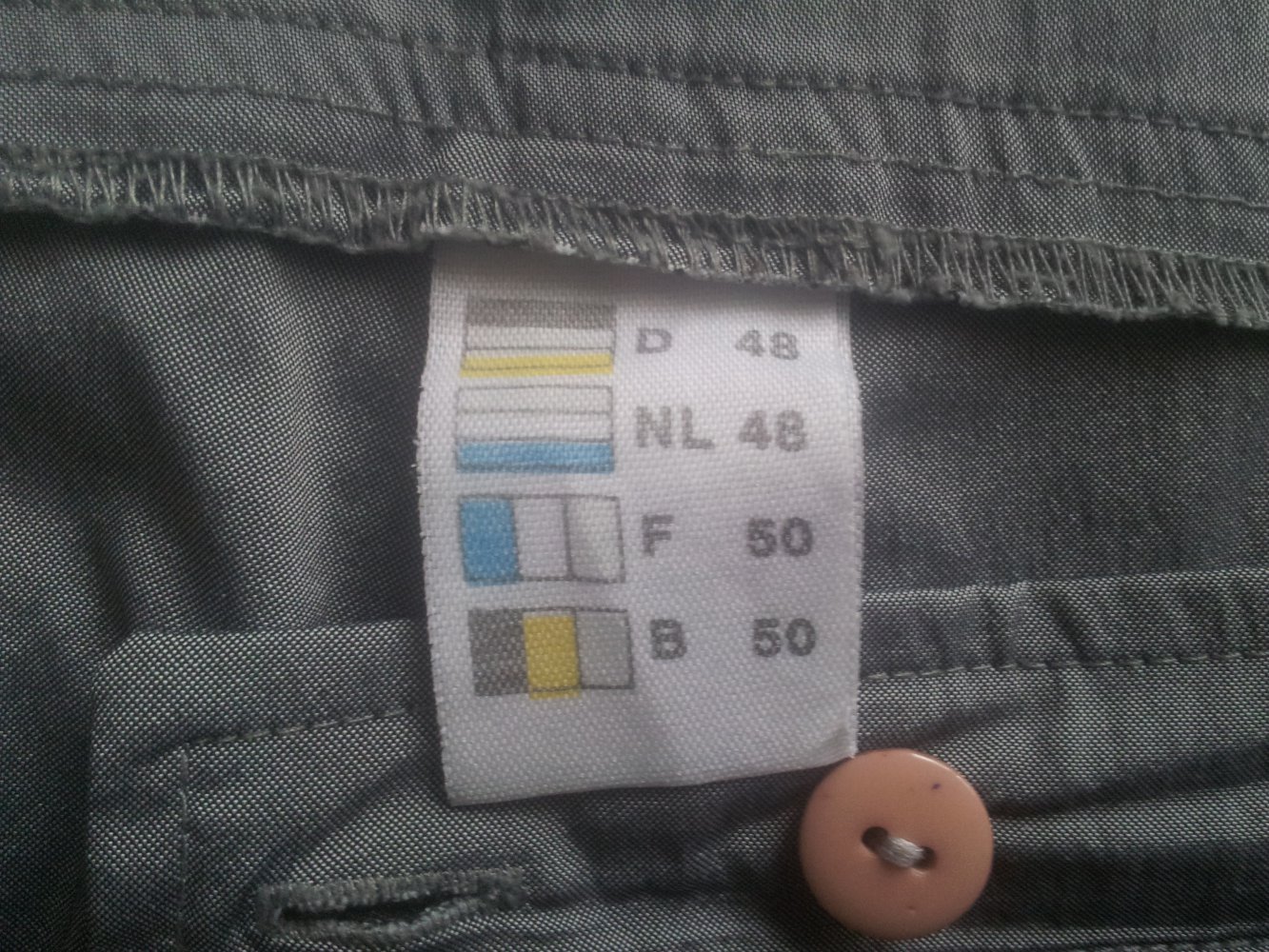 dünne Stoffhose Anzughose silber grau  Gr. 48