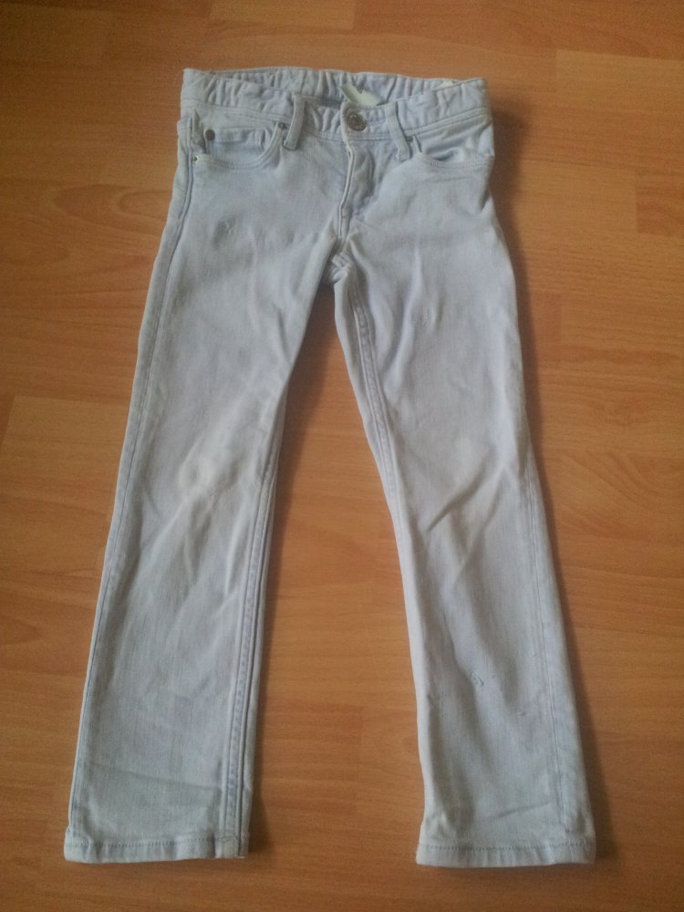  Jeans hellblau H&M Slim Used-Look Gr. 104