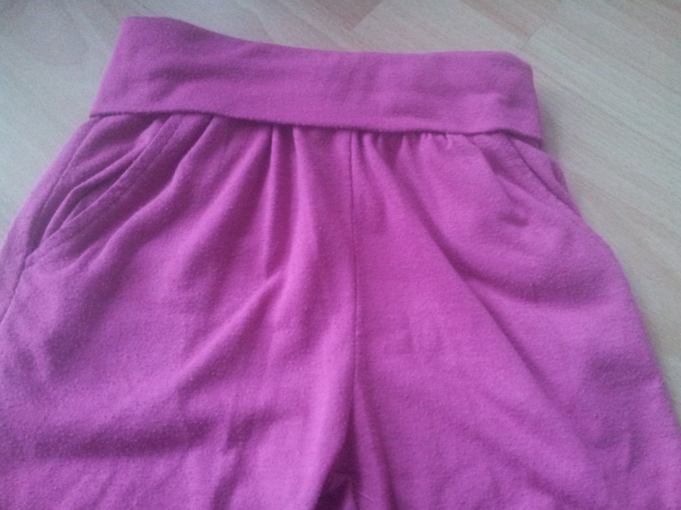 Haushose dünne Hose pink magenta Gr. 86/92