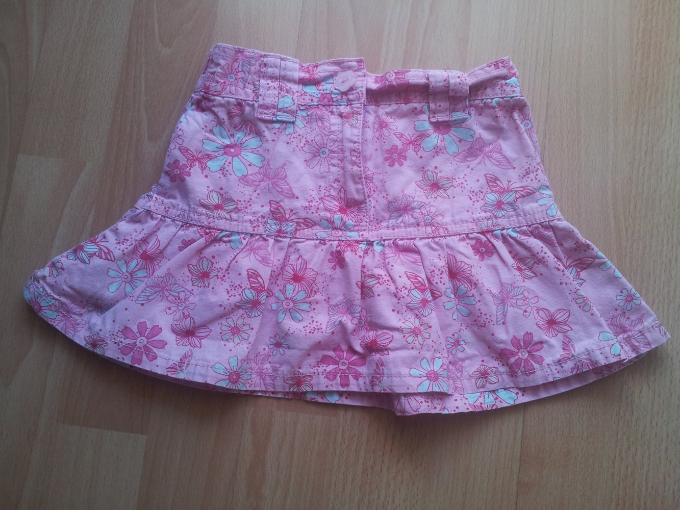  Rock pink rosa mint Schmetterlinge BlumenGr. 92