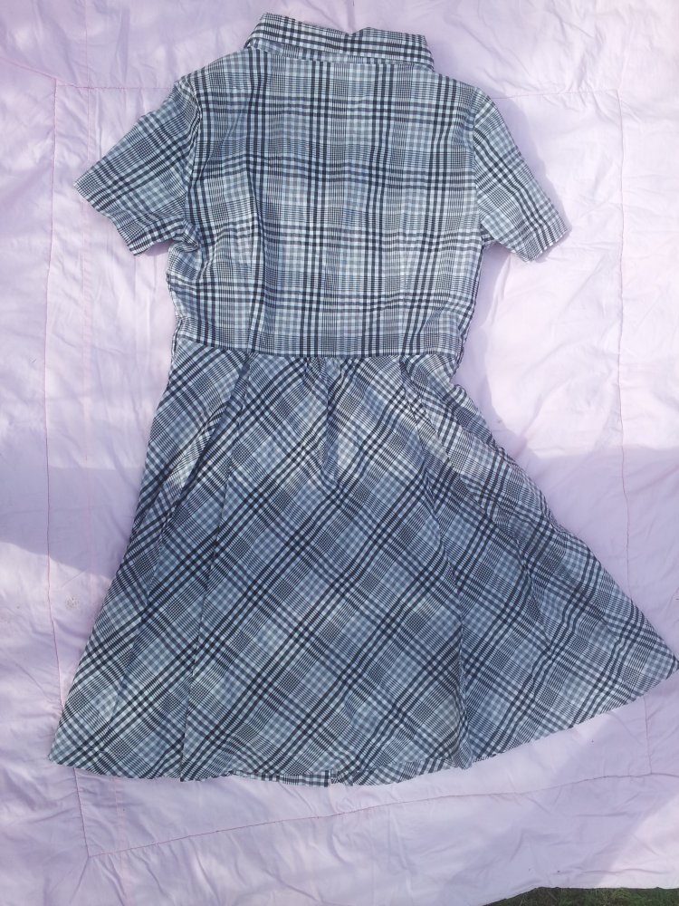 Kleid schwarz weiß Kariert Koton Gr. 42