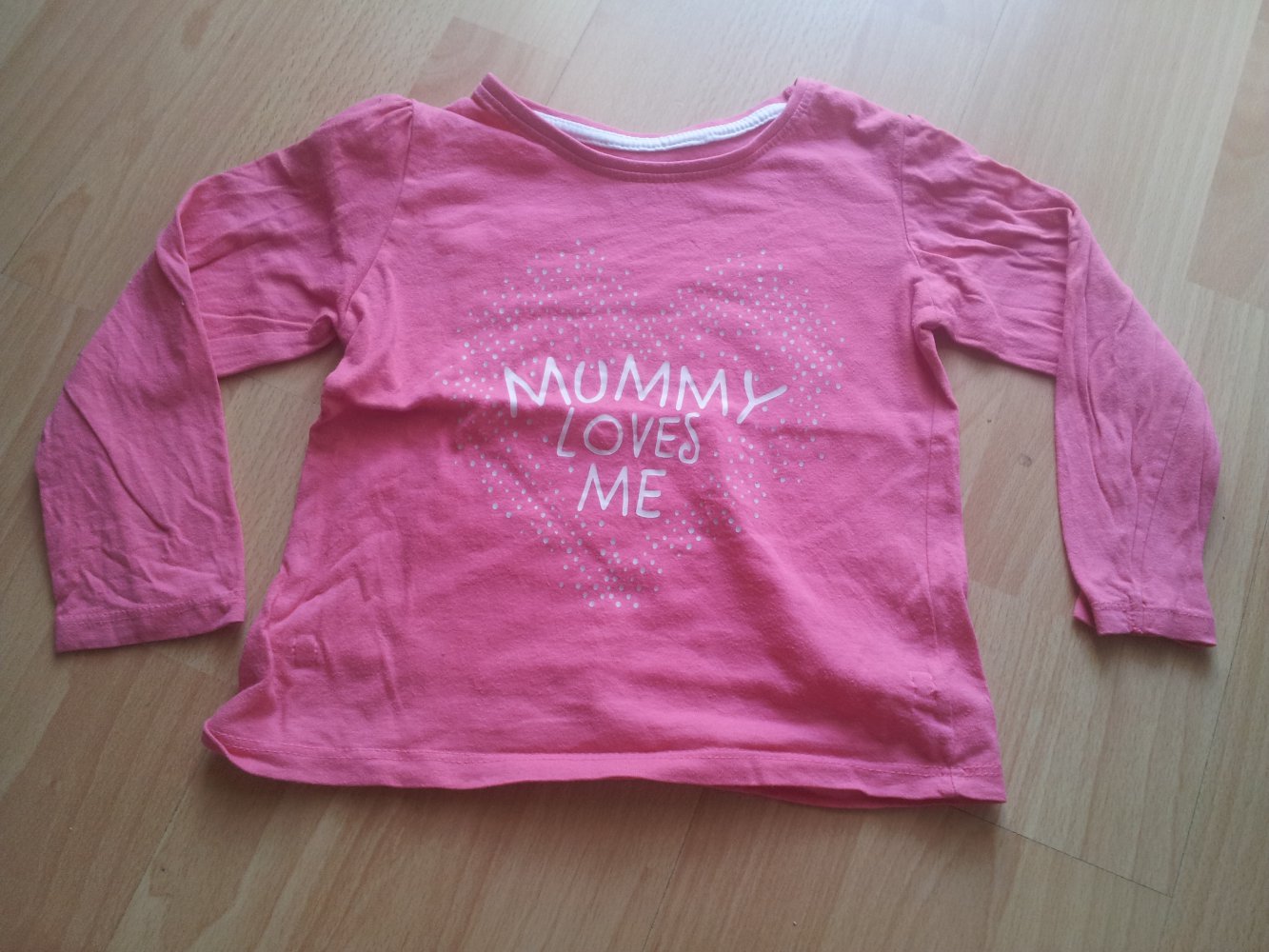 Pullover pink rosa Herz Mummy loves me Gr. 98